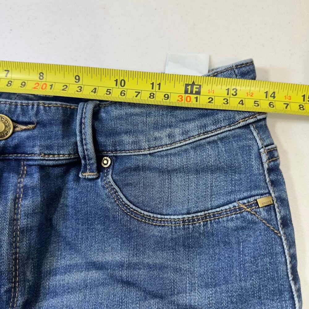 Chico’s 35th anniversary denim floral velvet embroidered jeggins sz 0.5P boho - Picture 3 of 12